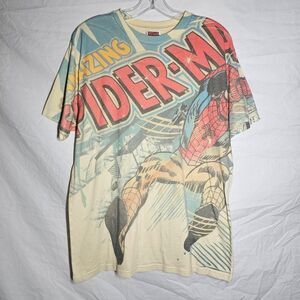 Y2K disney marvel comics Spiderman AOP 2008 tee